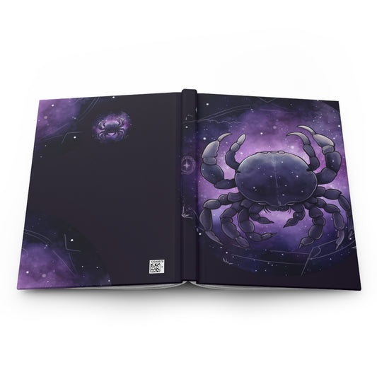 Cancer Sign in Purple Hardcover 150 Page Journal