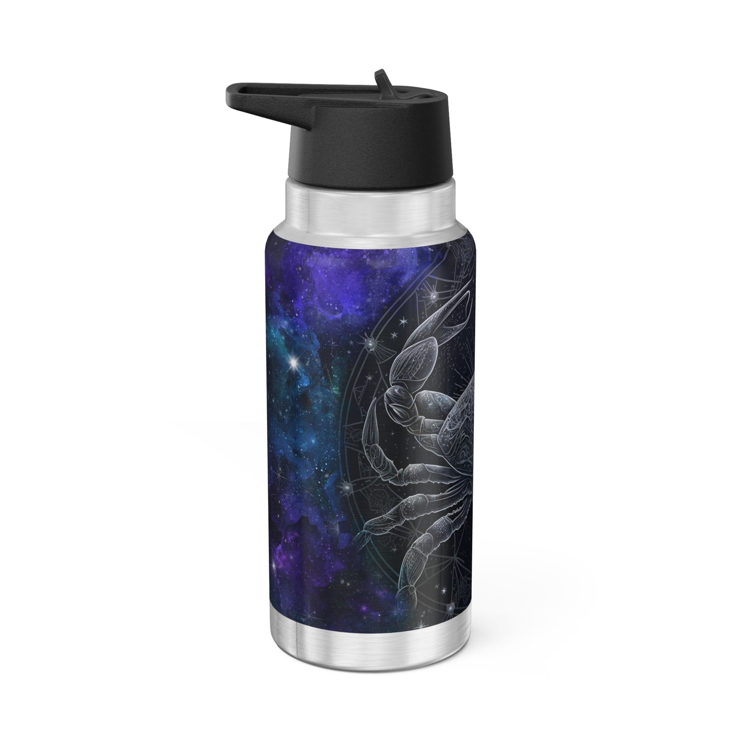 Cancer Zodiac Sign with Stars in the background ~ 32oz Tumbler With Lid and Straw