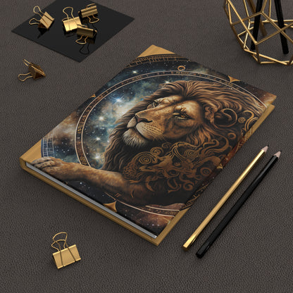 Leo in the Stars with Poem Hardcover 150 Page Journal