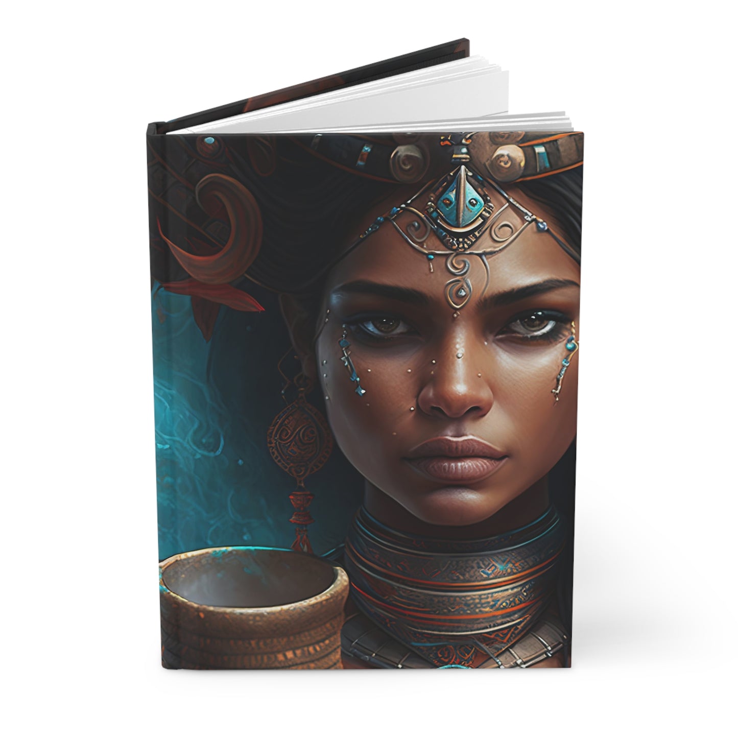 Aquarius Warrior Goddess with Poem Hardcover 150 Page Journal