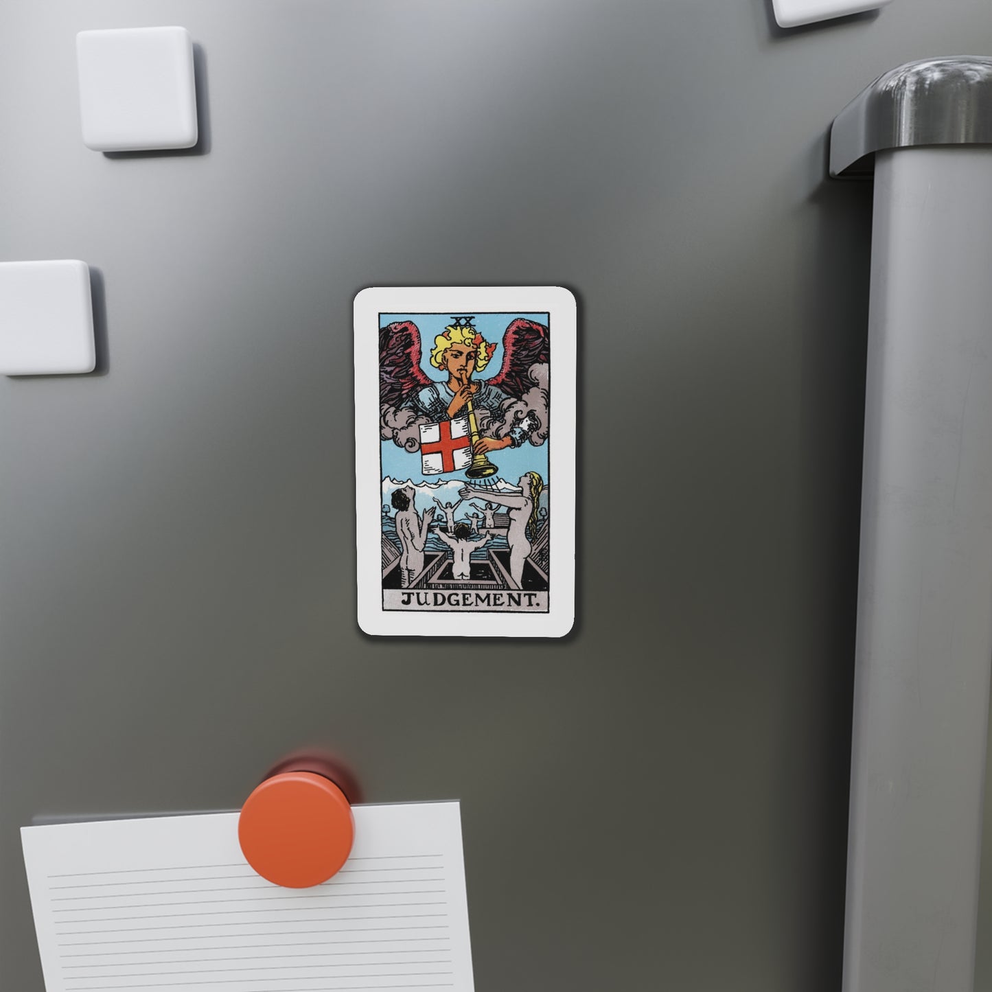 JudgmentTarot Card Fridge Magnet ~ Rider Waite Judgment Tarot Card