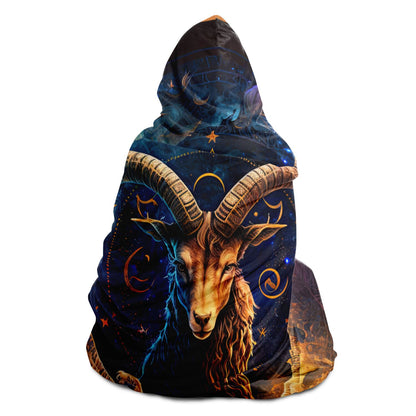 Capricorn Goat Hooded Blanket